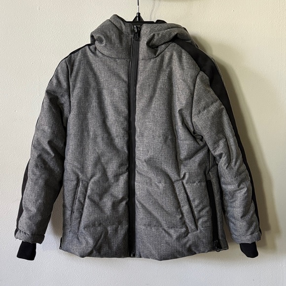 Sovereign Code Gray and Black Kids Puffer Jacket - Picture 1 of 2